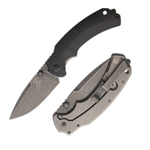 Bastinelli Knives Red Folder Dark Stone Washed, IKBS