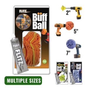 Flitz Buff Ball – Available 5″, and 7″ (w/ FREE 50g Paste Polish)