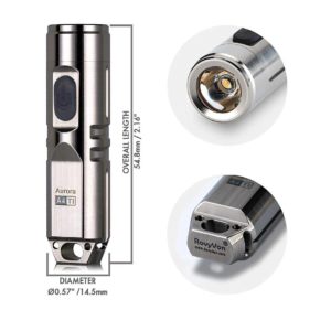 RovyVon, Aurora A4 Titanium Keychain LED Flashlight