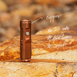RovyVon, Aurora A9 Copper Rechargeable Keychain Flashlight (CREE XP-G3)s