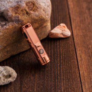 RovyVon, Aurora A9 Copper Rechargeable Keychain Flashlight (CREE XP-G3)s