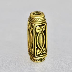 Santi’s Beads, Tube ‘Stair Pillar’, Brass
