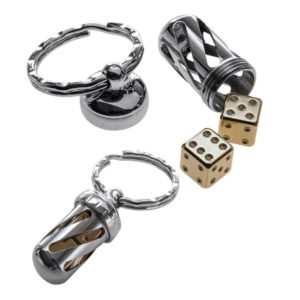 Lion Steel LSTDDOT, Acorn Dice Set, Brass