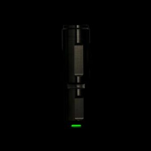 Rovyvon, Aurora A4x Titanium Keychain LED Flashlight Natural-Ti with Blue+Blue Tritium Vials
