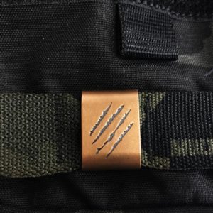 Bastinelli Knives, Copper Steel Flame Molle Clip