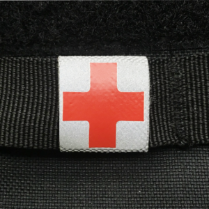 Night Stripes, Gray Strap, Reflective Square, Cross