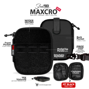BrotacGear Sleek Pouch MaXcro, JetBlack