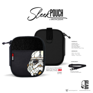 BrotacGear Sleek Pouch, Storm, Applique Embroidery