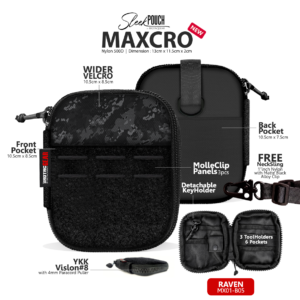 BrotacGear Sleek Pouch MaXcro, Raven